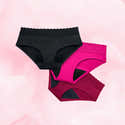 Culottes Menstruelles Lavables Pour Filles 8-18 Ans - Lot De 6 - Anti-fuites, Coton Doux - Protection Supplémentaire - 10