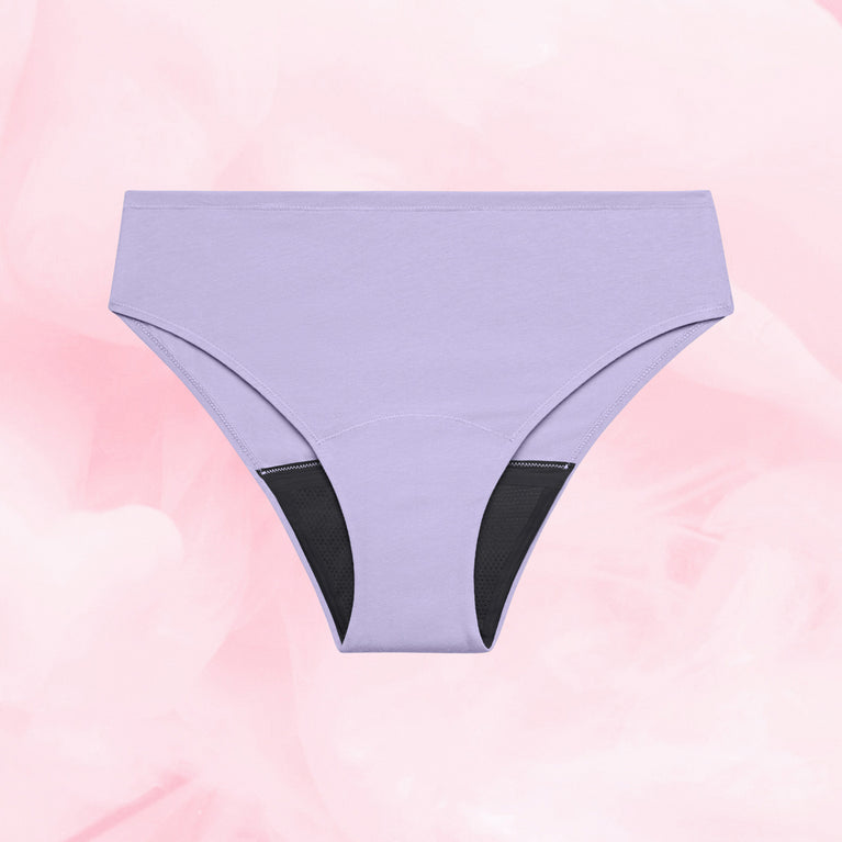 Culotte menstruelle Nana® Essentielle Brazilian ComfortFit, protection fiable jusqu'à 12 heures, technologie TriTech Performance, gousset ajusté, coupe taille haute, polyamide recyclé.