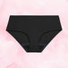 Culotte menstruelle ComfortFit Essentielle Hipster Moderate, noire, protection discrète, ajustée avec gousset innovant pour confort et absorption sûre.