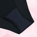 Culotte menstruelle noire High Leg Light by Nana, réutilisable, absorbante, offrant confort et respect de l&
