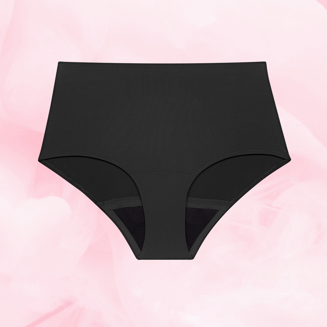 Culotte menstruelle ComfortFit High Waist Heavy, taille haute, offrant protection discrète et fiable, avec gousset ajusté pour absorption rapide et confort toute la journée.