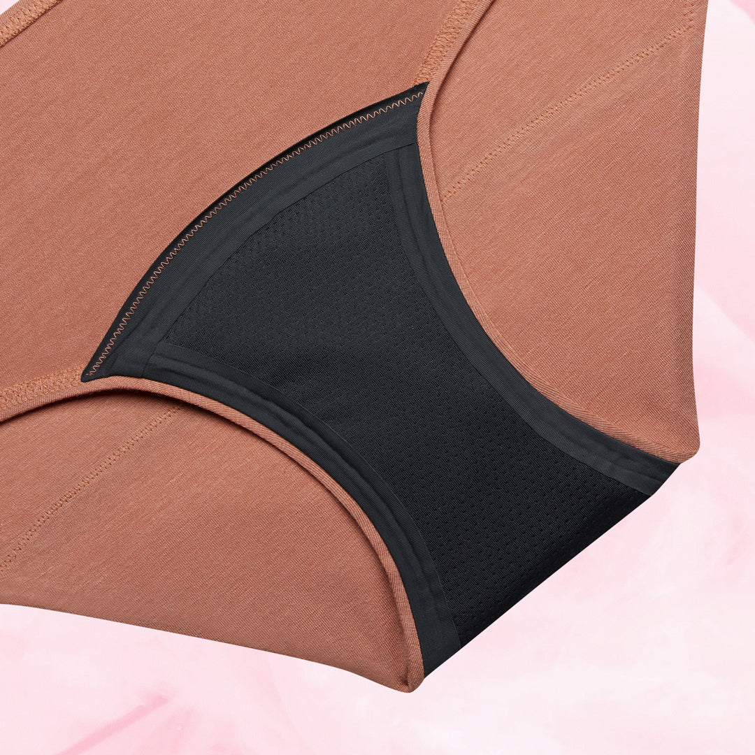 Culotte menstruelle Confort Premium Hipster Light avec gousset multicouche TriTech Performance, pour protection discrète et confortable pendant les règles. Fabrication Lenzing primée.