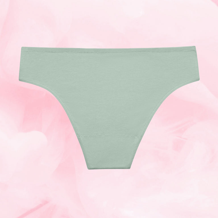 Culotte menstruelle ComfortFit Essentielle Brazilian Light, design réutilisable avec technologie TriTech Performance, pour une absorption fiable et discrète, protection jusqu'à 12 heures.