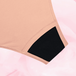 Culotte menstruelle réutilisable ComfortFit Essentielle Brazilian Moderate, gros plan sur la texture du tissu, offrant protection discrète et ajustement taille haute pour flux léger.