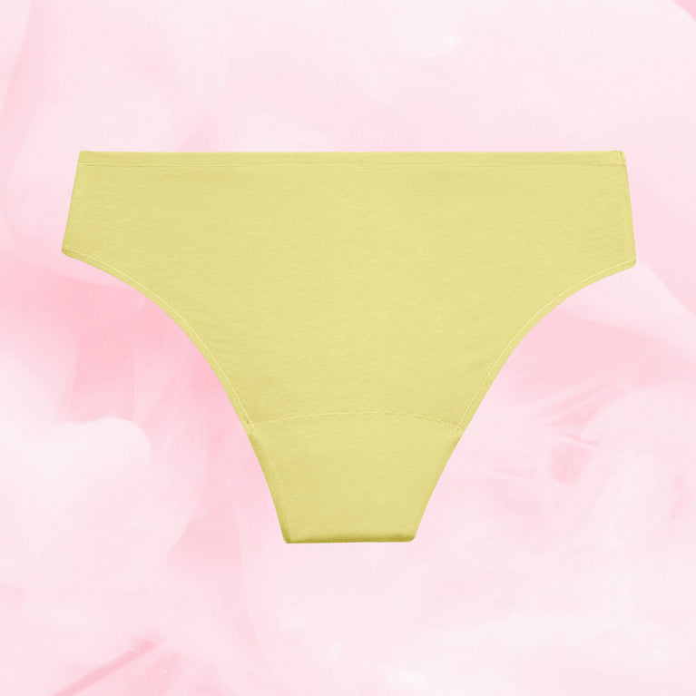 Culotte menstruelle Nana® Essentielle Brazilian ComfortFit offrant protection fiable, taille haute, gousset ComfortFit pour ajustement précis, idéale pour flux léger jusqu'à 12 heures.