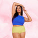 Culotte Menstruelle by Nana™ taille haute pour flux modéré, portée par une femme, offrant confort, absorption ultra, et réutilisable jusqu&