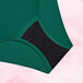 Culotte menstruelle réutilisable à taille haute pour flux léger, offrant confort et protection.