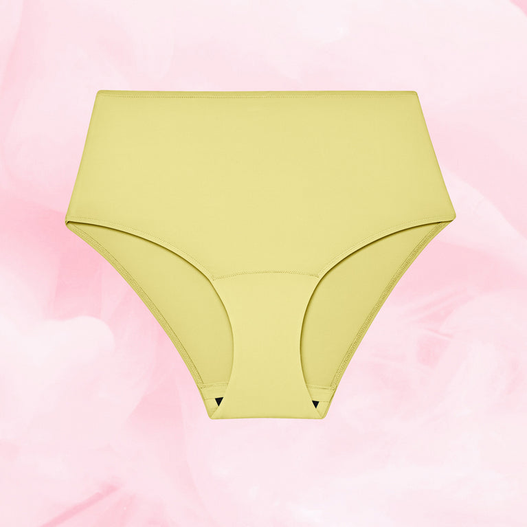 Culotte Menstruelle by Nana™ taille haute pour flux léger, vue rapprochée, offrant confort et protection durable pendant les règles.