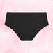 Pack Confort ultime: culotte menstruelle noire, style hipster pour règles.