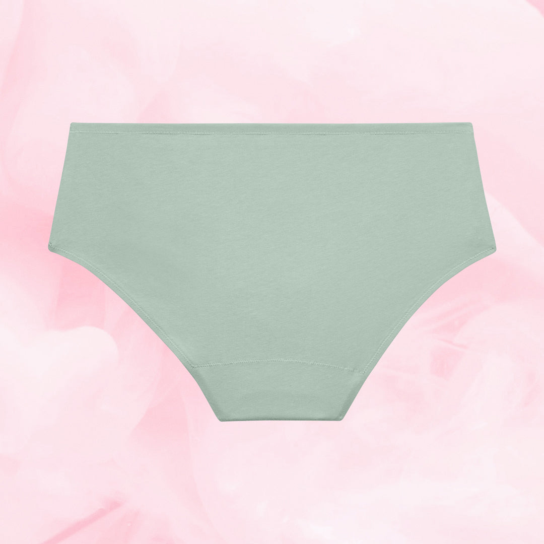 Gros plan sur la culotte menstruelle ComfortFit Essentielle Hipster Light, conçue pour une protection durable et confortable avec technologie TriTech Performance et gousset ajusté.