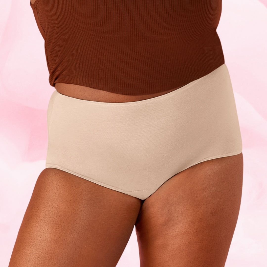 Culotte menstruelle Pack Confort Premium High Waist, gros plan sur la taille.