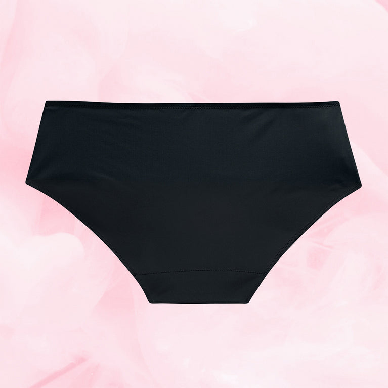Culotte menstruelle Hipster Side Lace Light avec détails en dentelle, idéale pour flux léger, offrant confort et durabilité.