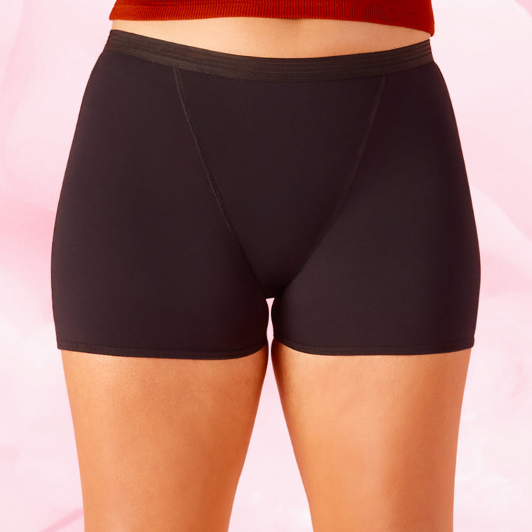Pack Douce Nuit: gros plan sur shorty menstruel ComfortFit Boyleg.