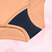 Culotte menstruelle taille haute High Waist Dots Heavy avec détails de dentelle à pois, conçue pour flux abondant et confort optimal.
