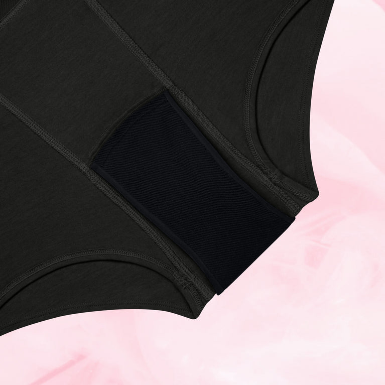 Ados - Pack de 5 Boxers flux abondant avec doublure absorbante intégrée.