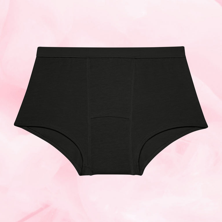 Ados - Pack de 5 Boxers flux modéré, un boxer noir.