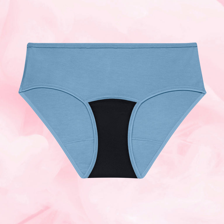 Culotte menstruelle Ados - Hipster flux abondant avec panneau absorbant.
