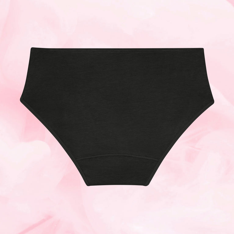 Ados - Hipster Pack de 5 flux modéré, culottes noires.