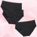 Lot de 3 culottes menstruelles Ados - Hipster Waistband, taille basse, pour flux modéré, confortables et absorbantes, en coton biologique doux pour adolescents.