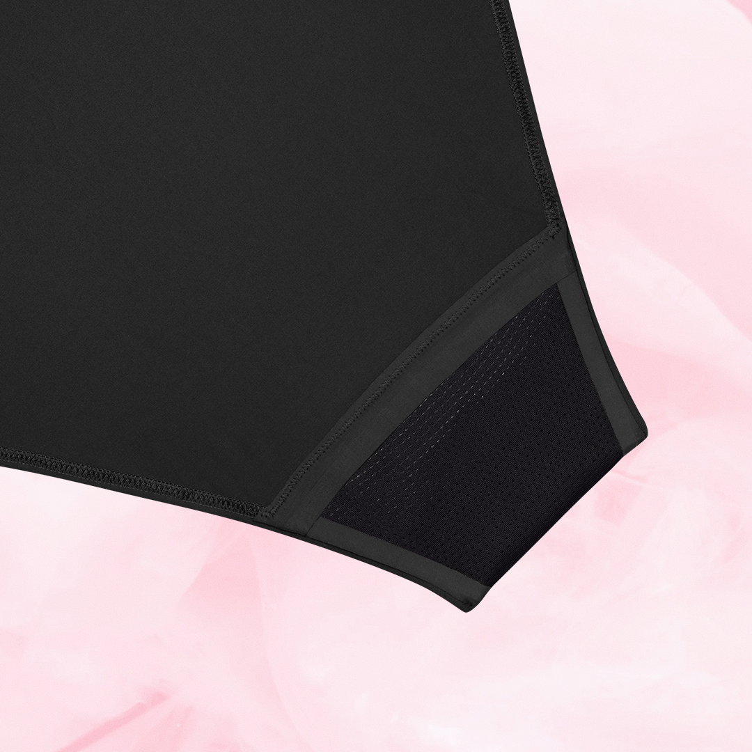 Culotte menstruelle ComfortFit High leg Abondants avec panneau en mesh.