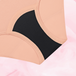 Culotte menstruelle réutilisable ComfortFit Essentielle Hipster Logo, Abondant, gros plan sur les bords fins et le gousset ajusté pour une protection discrète.