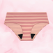 Culotte menstruelle ComfortFit Essentielle Hipster Moderate montrée en gros plan, offrant protection discrète et fiable avec gousset ajusté pour flux léger.