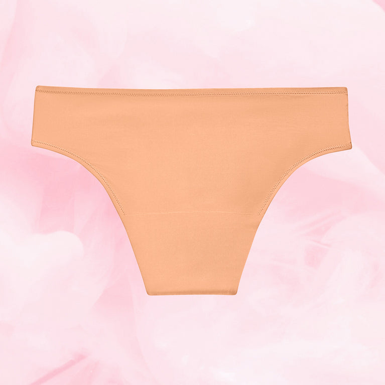 Culotte menstruelle Brazilian Moderate, gros plan, offrant protection jusqu'à 12 heures grâce à la technologie TriTech Performance, adaptée aux flux modérés.